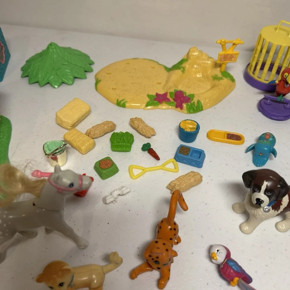 Lot Vintage 90's Kenner‎ LPS Littlest Pet Shop Bundle Animals & Accessories RARE